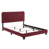 Celine Channel Tufted Performance Velvet King Bed by Lefancy