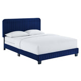 Celine Channel Tufted Performance Velvet King Bed by Lefancy