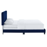 Celine Channel Tufted Performance Velvet King Bed by Lefancy