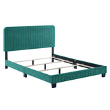 Celine Channel Tufted Performance Velvet King Bed by Lefancy