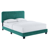 Celine Channel Tufted Performance Velvet Queen Bed by Lefancy