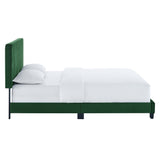 Celine Channel Tufted Performance Velvet King Platform Bed by Lefancy