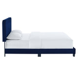 Celine Channel Tufted Performance Velvet King Platform Bed by Lefancy