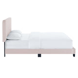 Celine Channel Tufted Performance Velvet King Platform Bed by Lefancy