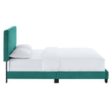 Celine Channel Tufted Performance Velvet King Platform Bed by Lefancy