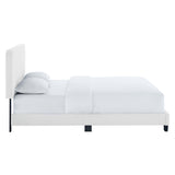 Celine Channel Tufted Performance Velvet King Platform Bed by Lefancy