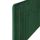 Milenna Channel Tufted Performance Velvet Twin Headboard by Lefancy