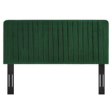 Milenna Channel Tufted Performance Velvet Twin Headboard by Lefancy