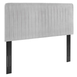 Milenna Channel Tufted Performance Velvet Twin Headboard by Lefancy