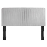 Milenna Channel Tufted Performance Velvet Twin Headboard by Lefancy