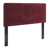 Milenna Channel Tufted Performance Velvet Twin Headboard by Lefancy