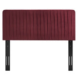 Milenna Channel Tufted Performance Velvet Twin Headboard by Lefancy