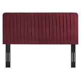 Milenna Channel Tufted Performance Velvet Twin Headboard by Lefancy