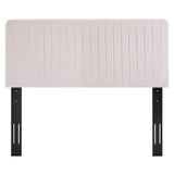 Milenna Channel Tufted Performance Velvet Twin Headboard by Lefancy