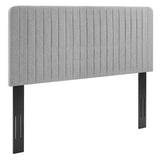 Milenna Channel Tufted Upholstered Fabric Twin Headboard by Lefancy