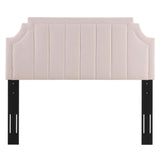 Alyona Channel Tufted Performance Velvet Twin Headboard by Lefancy