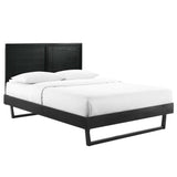 Marlee Wood Queen Platform Bed With Angular Frame by Lefancy