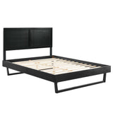 Marlee Wood Queen Platform Bed With Angular Frame by Lefancy