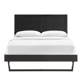 Marlee Wood Queen Platform Bed With Angular Frame by Lefancy