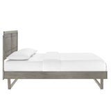 Marlee Wood Queen Platform Bed With Angular Frame by Lefancy