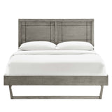 Marlee Wood Queen Platform Bed With Angular Frame by Lefancy