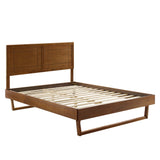 Marlee Wood Queen Platform Bed With Angular Frame by Lefancy