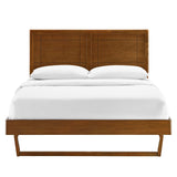 Marlee Wood Queen Platform Bed With Angular Frame by Lefancy