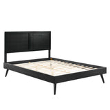 Marlee Wood Queen Platform Bed With Splayed Legs by Lefancy