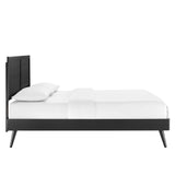 Marlee Wood Queen Platform Bed With Splayed Legs by Lefancy