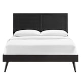 Marlee Wood Queen Platform Bed With Splayed Legs by Lefancy