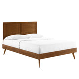 Marlee Wood Queen Platform Bed With Splayed Legs by Lefancy