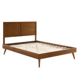 Marlee Wood Queen Platform Bed With Splayed Legs by Lefancy