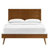 Marlee Wood Queen Platform Bed With Splayed Legs by Lefancy