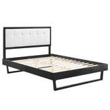 Willow Wood Queen Platform Bed With Angular Frame by Lefancy