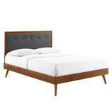 Willow Wood Queen Platform Bed With Splayed Legs by Lefancy