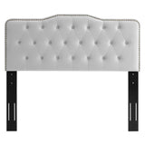 Sophia Tufted Performance Velvet Twin Headboard by Lefancy