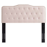 Sophia Tufted Performance Velvet Twin Headboard by Lefancy