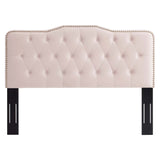 Sophia Tufted Performance Velvet Twin Headboard by Lefancy