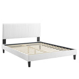 Peyton Performance Velvet Queen Platform Bed by Lefancy