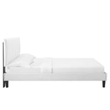 Peyton Performance Velvet Queen Platform Bed by Lefancy