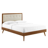 Willow Wood Full Platform Bed With Splayed Legs by Lefancy