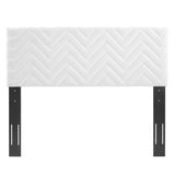 Mercy Chevron Tufted Performance Velvet Twin Headboard by Lefancy