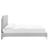 Current Performance Velvet Twin Platform Bed by Lefancy