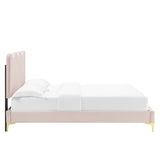 Current Performance Velvet Twin Platform Bed by Lefancy