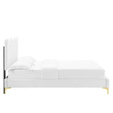 Current Performance Velvet Twin Platform Bed by Lefancy