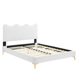 Current Performance Velvet Twin Platform Bed by Lefancy