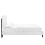 Current Performance Velvet Twin Platform Bed by Lefancy