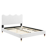 Current Performance Velvet Twin Platform Bed by Lefancy