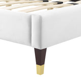 Current Performance Velvet Twin Platform Bed by Lefancy