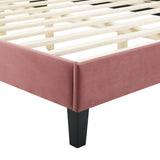 Current Performance Velvet Twin Platform Bed by Lefancy